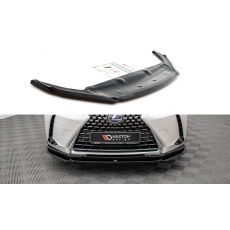 Maxton Design spoiler pod přední nárazník pro Lexus UX Mk1, černý lesklý plast ABS
