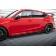 Maxton Design "Street Pro" difuzory pod boční prahy s křidélky pro Honda Civic Mk11 Type-R, plast ABS bez povrchové úpravy