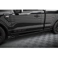 Maxton Design difuzory pod boční prahy pro Shelby F 150 Super Snake, černý lesklý plast ABS