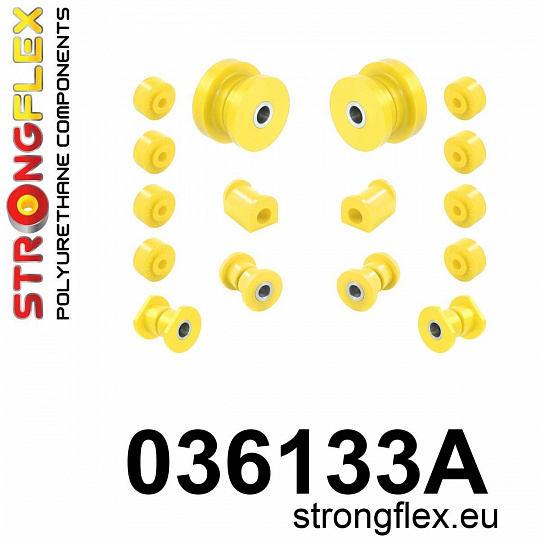 036133A: Strongflex Sada silentbloků předního zavěšení varianta SPORT