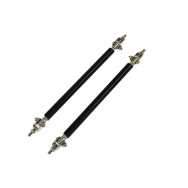 Hliníkové vzpěry spoilerů a difuzorů - černé, délka 150 mm