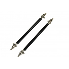 Hliníkové vzpěry spoilerů a difuzorů - černé, délka 150 mm