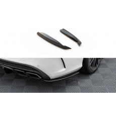 Maxton Design boční difuzory pod zadní nárazník pro Mercedes třída C W205/C63 AMG, černý lesklý plast ABS, Combi