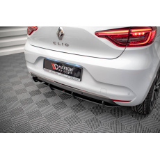 Maxton Design "Street Pro" difuzor zadního nárazníku pro Renault Clio Mk5, plast ABS bez povrchové úpravy, s červenou linkou Maxton Design "Street Pro" difuzor zadního nárazníku pro Renault Clio Mk5, plast ABS bez povrchové úpravy, s červenou linkou