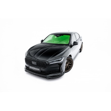 Maxton Design spoiler pod přední nárazník ver.1 pro Škoda Superb Mk4, černý lesklý plast ABS