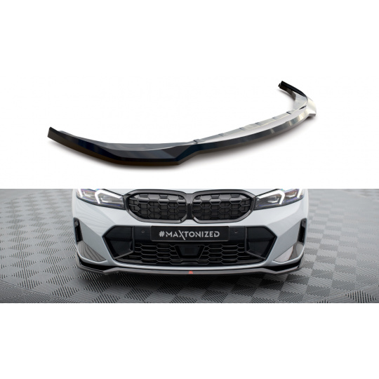 Maxton Design spoiler pod přední nárazník ver.2 pro BMW řada 3 G20 Facelift M340i, G20 Facelift M-Pack, G21 Facelift M340i, G21 Facelift M-Pack, černý lesklý plast ABS