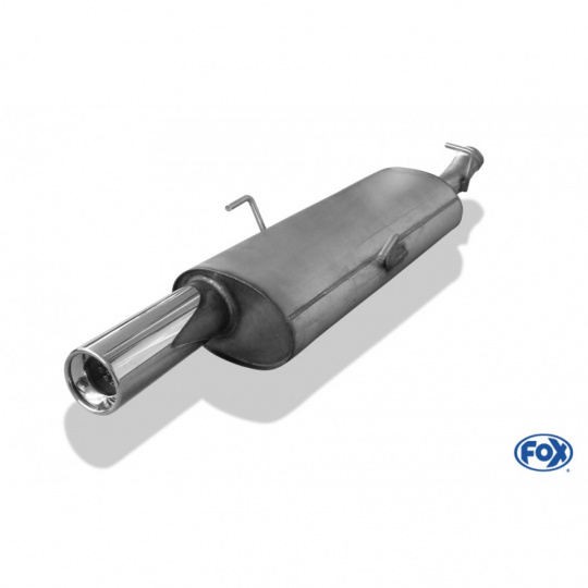 Fox Sportauspuff koncový tlumič výfuku s koncovkou 1x90 Typ 13 pro Saab 9-3  s motorem 2.0, 2.0 T