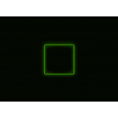 Kompletní LED čtyřhranné svítidlo zelené, rozměr: 1 element 117 x 117 cm Kompletní LED čtyřhranné svítidlo zelené, rozměr: 1 element 117 x 117 cm