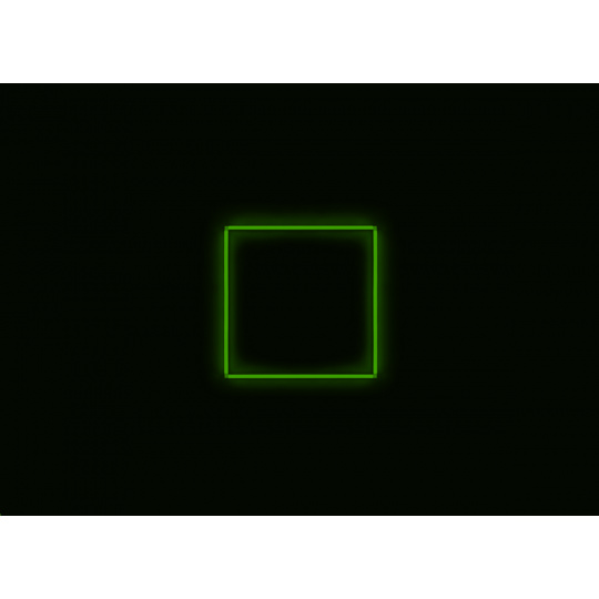 Kompletní LED čtyřhranné svítidlo zelené, rozměr: 1 element 117 x 117 cm