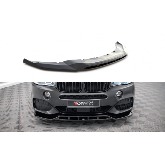 Maxton Design spoiler pod přední nárazník ver.2 pro BMW X5M F15, černý lesklý plast ABS, M-Pack
