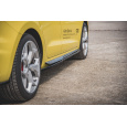 Maxton Design difuzory pod boční prahy pro Audi A1 GB, černý lesklý plast ABS