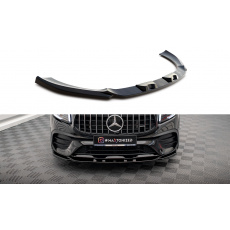 Maxton Design spoiler pod přední nárazník ver.2 pro Mercedes GLB X247 GLB 35 AMG, černý lesklý plast ABS