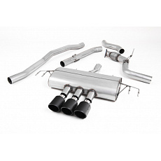 Milltek Sport výfukový systém cat-back bez rezonátoru Race pro Honda Civic Type R FK8 2.0 i-VTEC (s OPF/GPF nebo bez OPF/GPF) 2017-2022, JET-100 karbonové koncovky