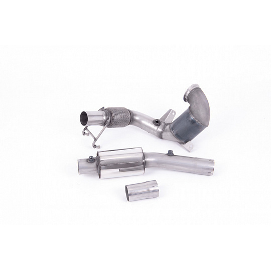 Milltek Sport downpipe a Hi-Flow sportovní katalyzátor s rezonátorem pro Volkswagen Polo GTI 2.0 TSI (AW 5-dvéř. vč. Facelift) - s GPF/OPF 2019-2024, pro Milltek Sport Cat Back, vč. OPF/GPF Bypass