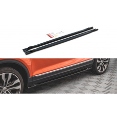Maxton Design difuzory pod boční prahy pro Volkswagen T-roc Mk1, černý lesklý plast ABS Maxton Design difuzory pod boční prahy pro Volkswagen T-roc Mk1, černý lesklý plast ABS