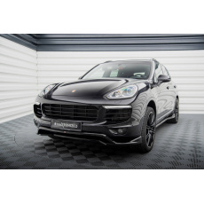 Maxton Design spoiler pod přední nárazník pro Porsche Cayenne Mk2 Facelift, černý lesklý plast ABS Maxton Design spoiler pod přední nárazník pro Porsche Cayenne Mk2 Facelift, černý lesklý plast ABS