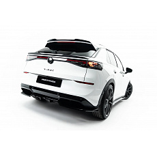 Maxton Design spoiler pod zadní nárazník s žebrováním pro Volkswagen T-Roc R-line Mk, černý lesklý plast ABS