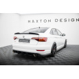 Maxton Design "Street Pro" difuzor zadního nárazníku pro Volkswagen Jetta Mk7 GLI, plast ABS bez povrchové úpravy, s černou a červenou linkou