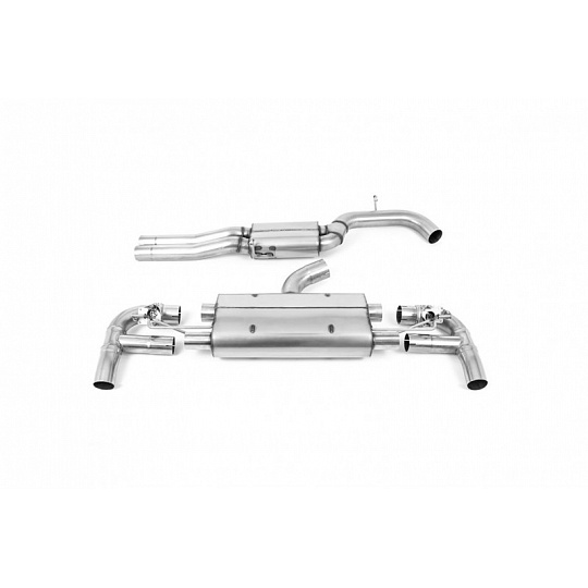 Milltek Sport homologovaný výfuk cat-back 80mm s rezonátorem pro Audi RS3 Sportback 400PS (8V MQB - Facelift) s OPF/GPF 2019-2024, titanově modré koncovky Milltek Sport homologovaný výfuk cat-back 80mm s rezonátorem pro Audi RS3 Sportback 400PS (8V MQB - Facelift) s OPF/GPF 2019-2024, titanově modré koncovky