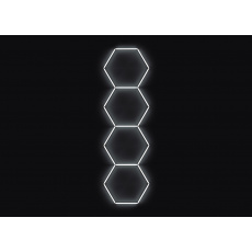 Kompletní LED hexagonové svítidlo bílé 6500 K, rozměr: 4 elementy 97 x 327 cm Kompletní LED hexagonové svítidlo bílé 6500 K, rozměr: 4 elementy 97 x 327 cm
