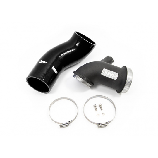 Forge Motorsport zvětšený vstup do turba pro Cupra Formentor 2.0 TSI s platformou MQB EVO a turbodmychadlem Continental, barva hadice: černá