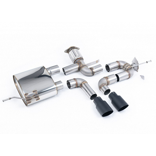 Milltek Sport výfukový systém cat-back zachovává původní klapku výfuku pro Renault / Alpine A110S 1.8TCe 2018-2024, GT-90 černé koncovky Milltek Sport výfukový systém cat-back zachovává původní klapku výfuku pro Renault / Alpine A110S 1.8TCe 2018-2024, GT-90 černé koncovky