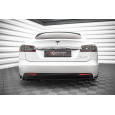 Maxton Design vložka zadního nárazníku pro Tesla Model S, černý lesklý plast ABS