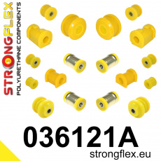 036121A: Strongflex Kompletní sada polyuretanových silentbloků pro zavěšení varianta SPORT 036121A: Strongflex Kompletní sada polyuretanových silentbloků pro zavěšení varianta SPORT