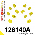 126140A: Strongflex Sada silentbloků zadního zavěšení varianta SPORT