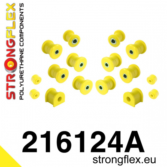 216124A: Strongflex Sada silentbloků zadního zavěšení varianta SPORT