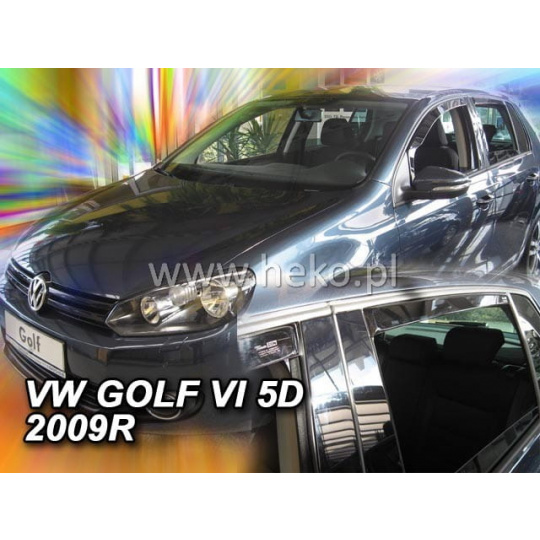 HEKO ofuky oken Volkswagen Golf VI htb 5dv (2008-2012) přední + zadní