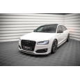 Maxton Design spoiler pod přední nárazník ver.2 pro Audi S8 D4 FL, černý lesklý plast ABS