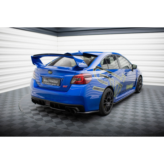 Maxton Design středový spoiler pod zadní nárazník ver.2 pro Subaru Wrx STI Mk1, černý lesklý plast ABS
