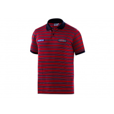 Sparco pruhovaná polokošile Martini Racing, barva: červená, velikost: L Sparco pruhovaná polokošile Martini Racing, barva: červená, velikost: L