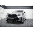 Maxton Design spoiler pod přední nárazník ver.2 pro BMW X6 G06 Facelift M-Pack, černý lesklý plast ABS