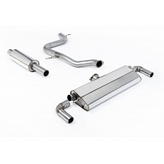 Milltek Sport homologovaný výfuk cat-back s rezonátorem pro Volkswagen Golf MK7.5 GTi (s Performance Pack, bez OPF/GPF) 2017-2018, typ koncovek: GT-100 černé