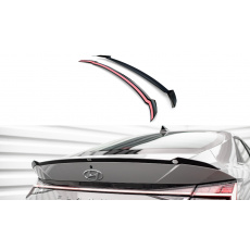Maxton Design prodloužení spoileru pro Hyundai Elantra Mk7, černý lesklý plast ABS