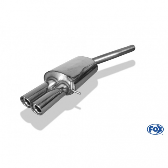 Fox Sportauspuff koncový tlumič výfuku s koncovkou 2x80 Typ 17 pro Volkswagen Golf V s motorem 1.4, 1.6, 1.6 TDI, 1.9 TDI, 2.0, 2.0 TDI, Variant Fox Sportauspuff koncový tlumič výfuku s koncovkou 2x80 Typ 17 pro Volkswagen Golf V s motorem 1.4, 1.6, 1.6 TDI, 1.9 TDI, 2.0, 2.0 TDI, Variant