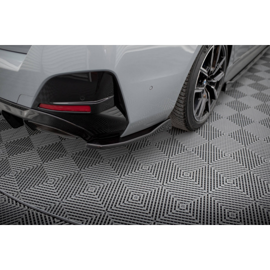 Maxton Design boční difuzory pod zadní nárazník ver.4 pro BMW řada 4 G26 /M440i, černý lesklý plast ABS, Gran Coupe