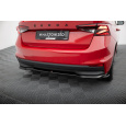 Maxton Design spoiler pod zadní nárazník pro Škoda Fabia Mk4, černý lesklý plast ABS