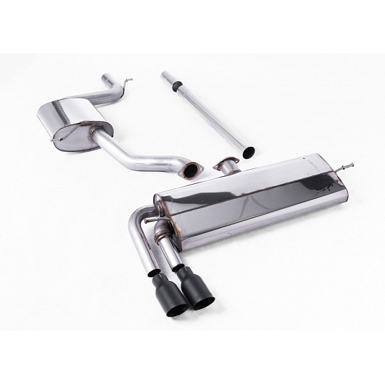 Milltek Sport homologovaný výfuk cat-back s rezonátorem GTD Twin Outlet Style pro Volkswagen Golf Mk7.5 1.5TSI Evo GT, R-Line (s i bez GPF/OPF) 2017-2021, typ koncovek: GT-80 černá Milltek Sport homologovaný výfuk cat-back s rezonátorem GTD Twin Outlet Style pro Volkswagen Golf Mk7.5 1.5TSI Evo GT, R-Line (s i bez GPF/OPF) 2017-2021, typ koncovek: GT-80 černá