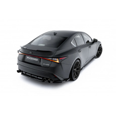 Maxton Design prodloužení spoileru pro Lexus IS 500 Mk3 Facelift 2 (XE30), černý lesklý plast ABS