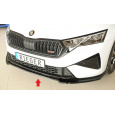 Rieger lipa pod přední nárazník pro Škoda Octavia RS NX sedan, 08/24-, plast ABS lakovaný do černé lesklé barvy