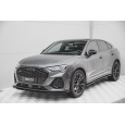 Maxton Design spoiler pod přední nárazník pro Audi Q3 Sportback S-Line, černý lesklý plast ABS