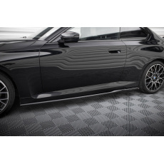 Maxton Design difuzory pod boční prahy pro BMW řada 2 G42 Standard, černý lesklý plast ABS
