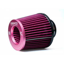 Raemco univerzální vzduchový filtr o délce 130 mm se vstupem 77 mm s možností redukce na 63 mm, barva: růžová