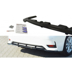 Maxton Design středový spoiler zadního nárazníku s žebrováním pro Lexus CT Mk1 Facelift, Carbon-Look Maxton Design středový spoiler zadního nárazníku s žebrováním pro Lexus CT Mk1 Facelift, Carbon-Look