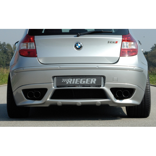 Rieger spoiler pod zadní nárazník pro BMW řada 1 E87 4-dvéř., sedan před faceliftem r.v. 09/04-03/07, plast ABS bez povrchové úpravy