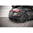 Maxton Design křidélka bočních difuzorů zad. nárazníku pro Mercedes třída A W177 A35 AMG Aero, černý lesklý plast ABS, hatchback