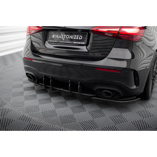 Maxton Design "Street Pro" difuzor zadního nárazníku pro Mercedes třída A W177 Facelift A35 AMG, plast ABS bez povrchové úpravy, Hatchback